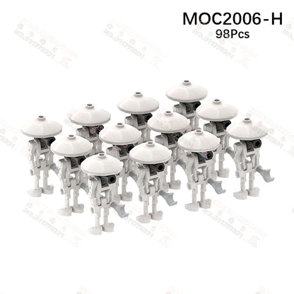 Sci-Fi Movie Series Droid Building Blocks Creative Mini Collector Turret Robot Annihilator Robot Model Bricks Toys For Kids Gift