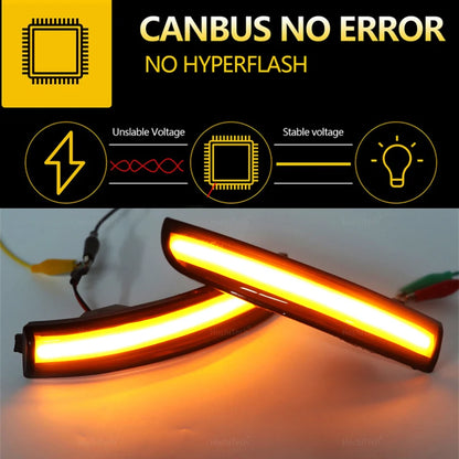 Dynamic LED Side Rearview Mirror Turn Signal Light Indicator For Ford Escape Kuga II EcoSport 2013-2019 Car Accessories