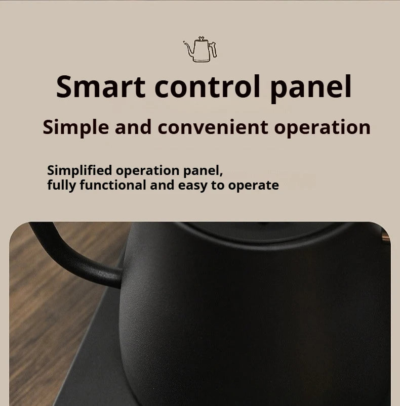 1000W Fast Electric Kettle, 1L Capacity, 304 Stainless Steel, One-Touch Boil & Dry Burn Protection
