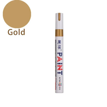 12 Colors White Waterproof Rubber Permanent Paint Marker Pens for Drawing Car Tire Tread Eco-Friendly Tire Painting Highlighter