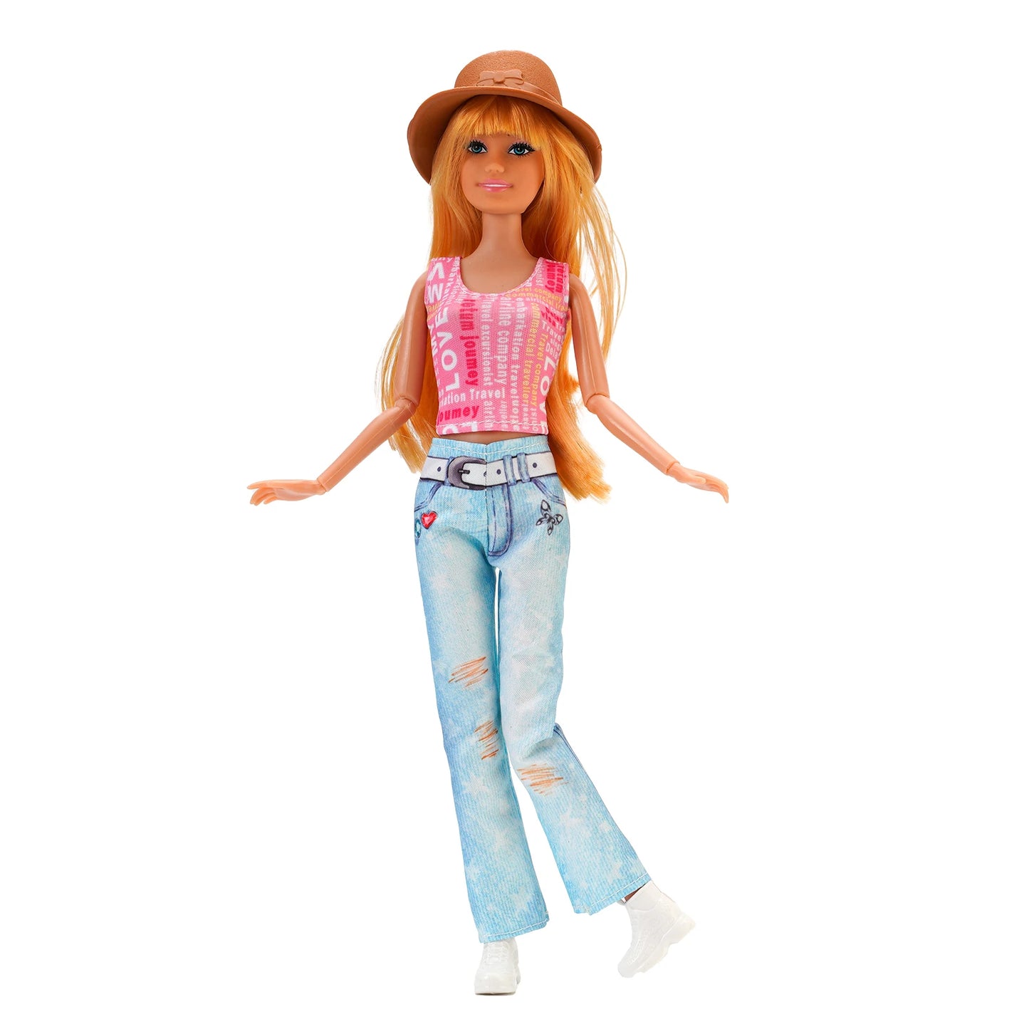 Fashion BJD Doll Clothes Top+pants(+Hats+shoes)Set Fit 30cm Doll&1/6 BJD Doll Clothing Accessories,Toys For Girls Gifts Festival