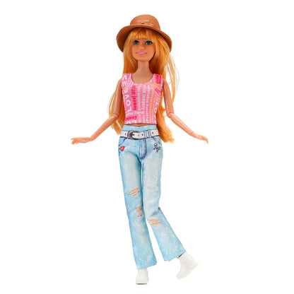 Fashion BJD Doll Clothes Top+pants(+Hats+shoes)Set Fit 30cm Doll&1/6 BJD Doll Clothing Accessories,Toys For Girls Gifts Festival