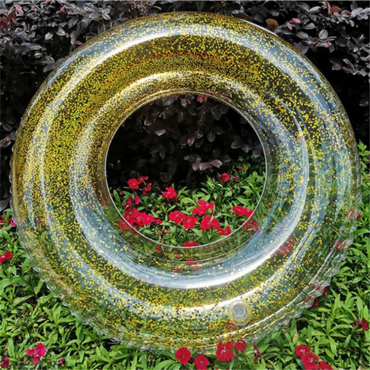 Water Raft Fun Inflatable Transparent Swimming Ring Safety Float Circle Pool Toys Swimming Pool