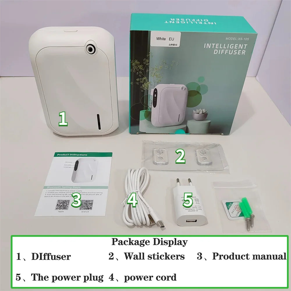 Scent Machine Wall Mounted Professional Aroma Diffuser Bluetooth Smell Distributor Electric Smell for Home Fragrance Diffuser