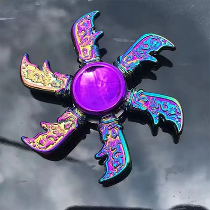 Dragon Wings Hand Spinner High Speed Low Noise Fingertip Gyro Alloy Anti Pressure Metal Rainbow Finger Spinner Children Toys