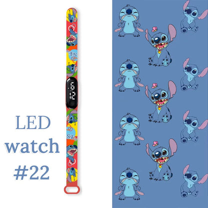 Fashion Stitch Children Watches Girls Waterproof Sport Wristband Women Bracelet  Kids LED Watch Touch Digital Clock