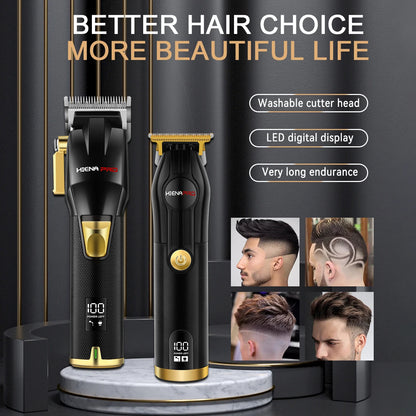 HIENA Professional Hair cutting machine Hair Clipper Set Metal Electric Cordless Hair Trimmer for Barber Display hair clipper