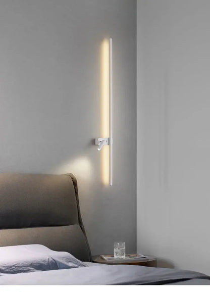 Modern Simple Long LED Wall Lamp Creative Rotatable Spotlights Living Room Bedroom Bedside Lighting Background Wall Home Decor