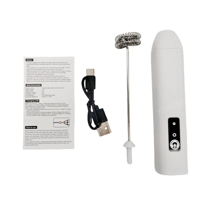 MINI Milk Frother USB Rechargeable 3 Speeds Foam Maker Coffee Whisk Mixer Electric Handle Blender Egg Beater Hot Cooking Tools