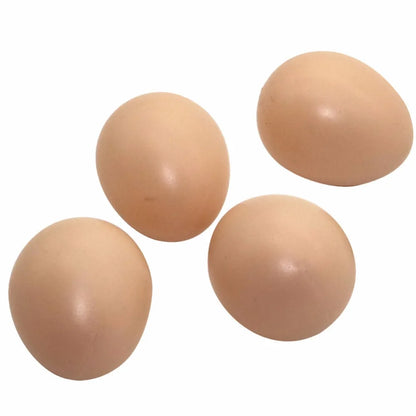 30 Pcs Plastic Fake Eggs Hen Hatching Simulation Laying Hen House Fake Eggs Farm Animal Supplies Children's Toys Painting Eggs