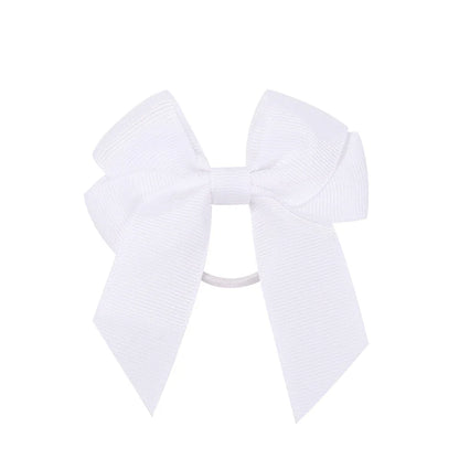 3.15inches Solid Color Hair Ribbon Hair Band for Girls Toddler Cheer Up Bows Head Rope Kids Headwear Ponytail Hair Accessories