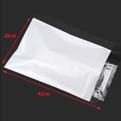 Bulk White Self-Seal Adhesive Courier Bags for Express Delivery - Plastic Packaging Pouches Envelope Storage Mail Envelope