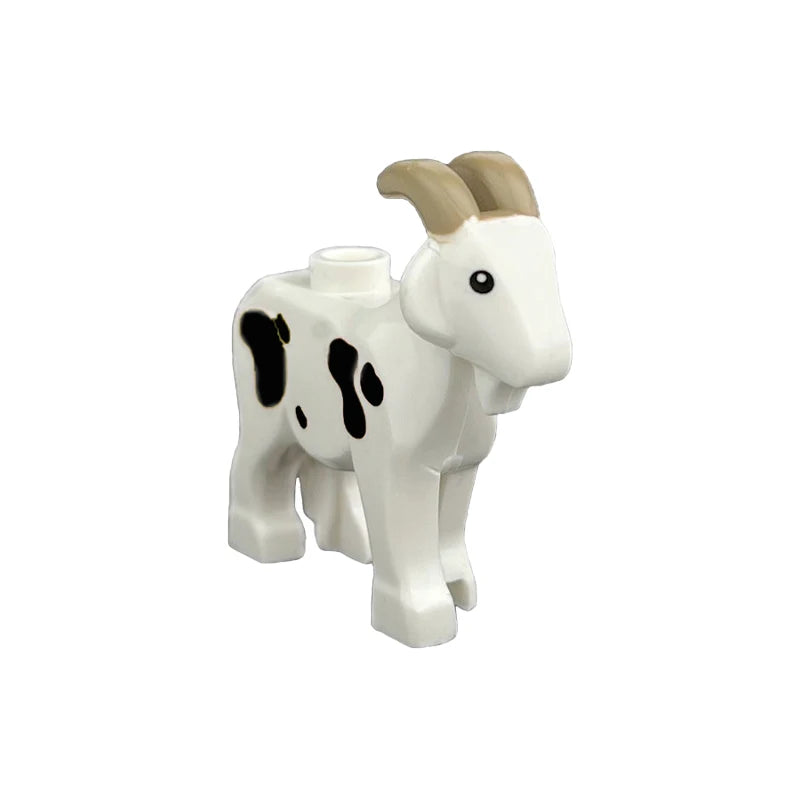 City Animal Zoo Farm Series Building Blocks Street View Panda Brown Bear Cat Pig Long Wool Sheep Cow Cattle Pet Bricks Toys Kids