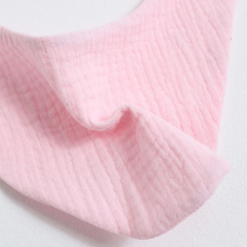 Baby Bibs Organic Cotton Muslin Scarf Burp with for Triangle Gauze Water Absorb Bandana for Boys Girls