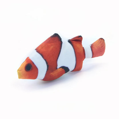 Cat Toy Training Entertainment Fish Plush Stuffed Pillow Simulation Fish Cat Toys Fish Interactive Pet Chew Toy Pet Supplies