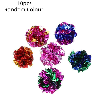 1/5/10pcs 5.5cm Ringing Paper Ball Pet Cat Toys Interactive Pet Products Cat And Dog Interactive Ball Toy Household Pet Supplies