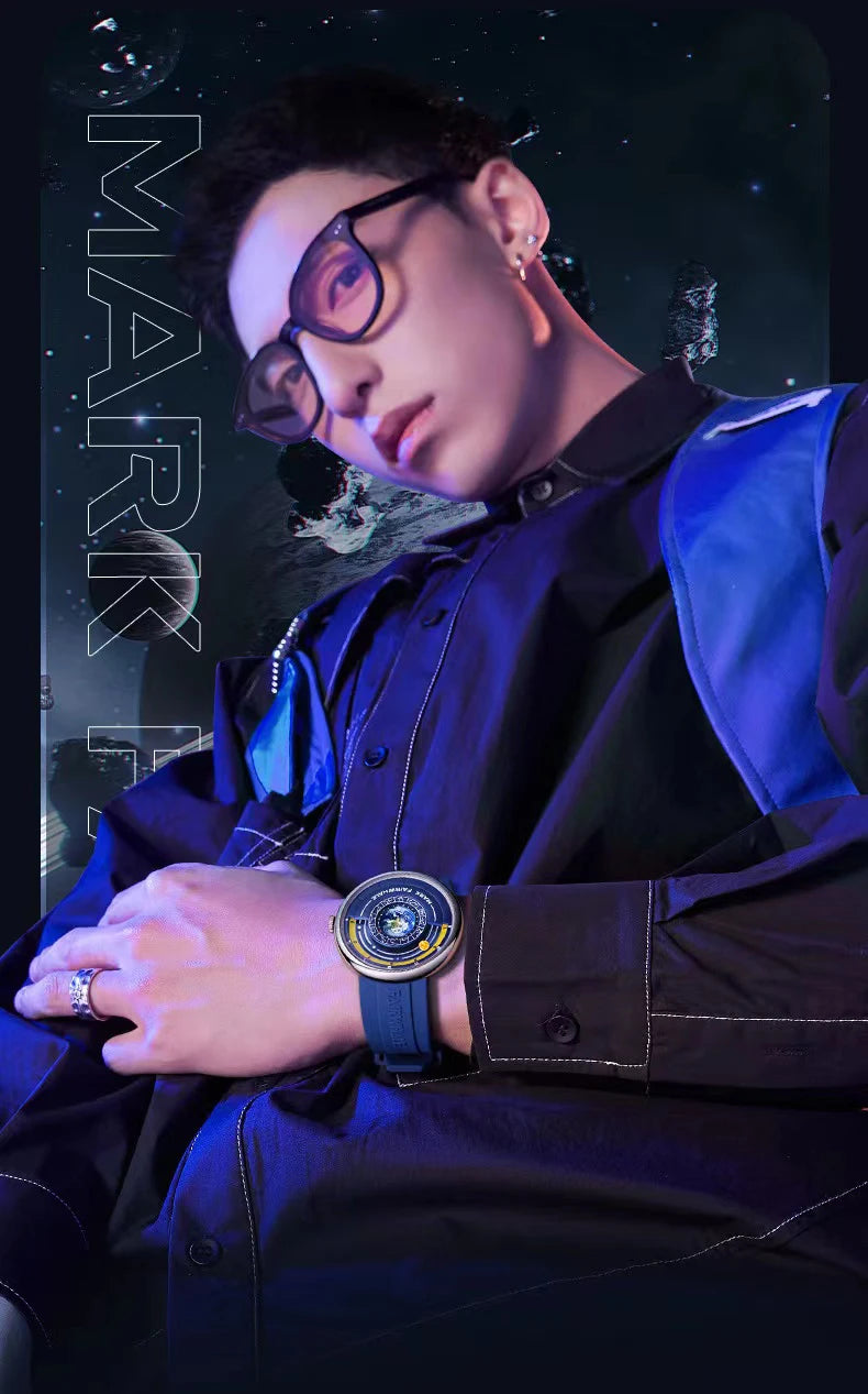 Mark Fairwhale 5700 Luxury Earth Men's 2025 Quartz Watches Sport Waterproof Men Wristwatch Innovative Hands Clocks reloj hombre