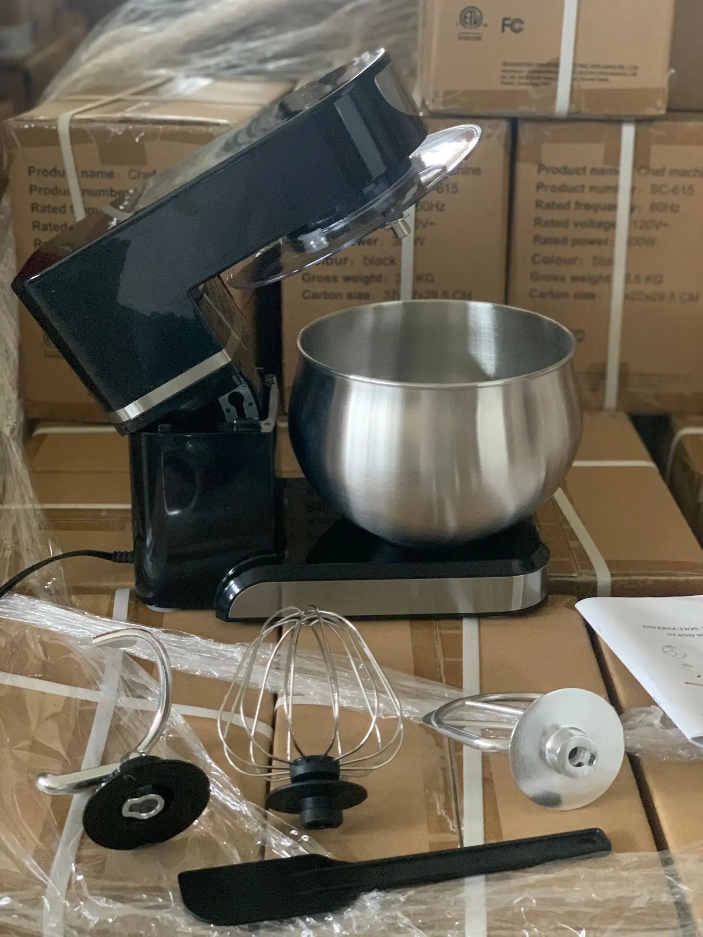 5L Stand Mixer – 3-in-1 Multifunctional Kitchen Machine with Dough Hook, Beater & Whisk,1000W Powerful Motor for Baking/Cooking