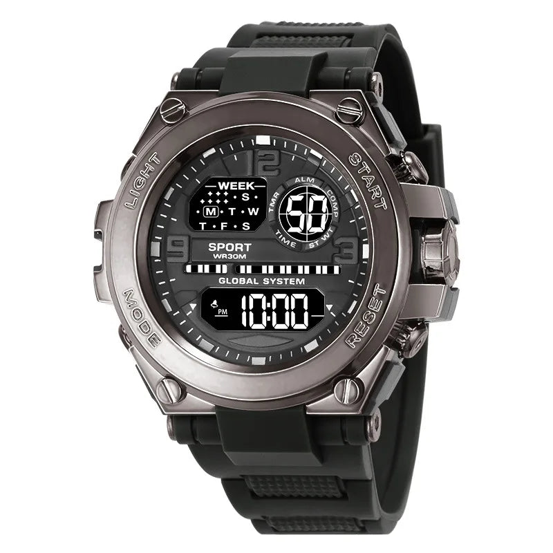 MAYZHISU Sports Electronic Watch for Man Student Teens Outdoor Waterproof Men's Sports Watches LED Digital Clock