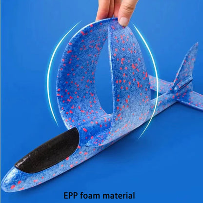 48cm Large EPP Foam Hand Throwing Aircraft Toys Gyratory Stunt Pressure Resistant Model Aircraft Outdoor For Boys Children Gift