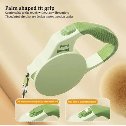 3/5m Automatic Retractable Pet Nylon Lead Walking Traction Dog Leash Small Medium Dogs Cats Durable Strong Roulette Pet Supplies