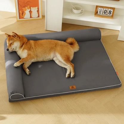 Cat Beds for Large Dogs Washable Removable Waterproof Pillow Cover and Anti-Slip Bottom Basket House Pet Supplies Accessories