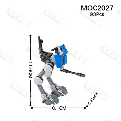 Sci-Fi Movie Series Droid Building Blocks Creative Mini Collector Turret Robot Annihilator Robot Model Bricks Toys For Kids Gift