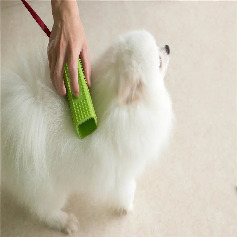 New Silicone Hollow Rubber Dog Hair Brush Hair Remover Cars Furniture Carpet Clothes Cleaner Brush For Dogs Cats Pet Supplies
