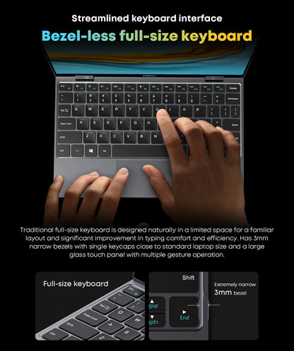 CHUWI MiniBook X Laptop Tablet PC 2 In 1 12GB LPDDR5 512G SSD Intel N100 10.51 Inch FHD IPS Screen 1920*1200 Windows 11 Notebook
