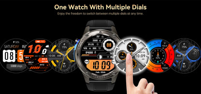LIGE New GPS Tracker Smart Watch Men 466*466 AMOLED Screen Men Watches 50M Waterproof Outdoor Compass 500mAh Battery Smartwatch