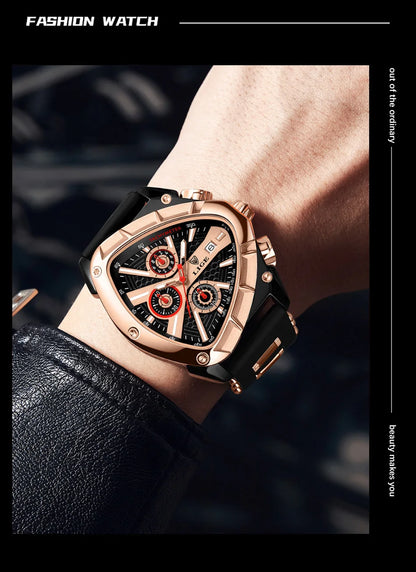 LIGE Original Luxury Men Watch Waterproof Sport Mens Quartz Wrist Watches Business Big Dial Wristwatches Relogio Masculino+BOX