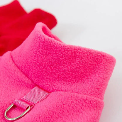Dog Dress for Small Dogs，Autumn Winter，D-shaped Ring，Fleece Two-legged，Small Medium Dog Puppy Outfit Clothes，Pet Supplies