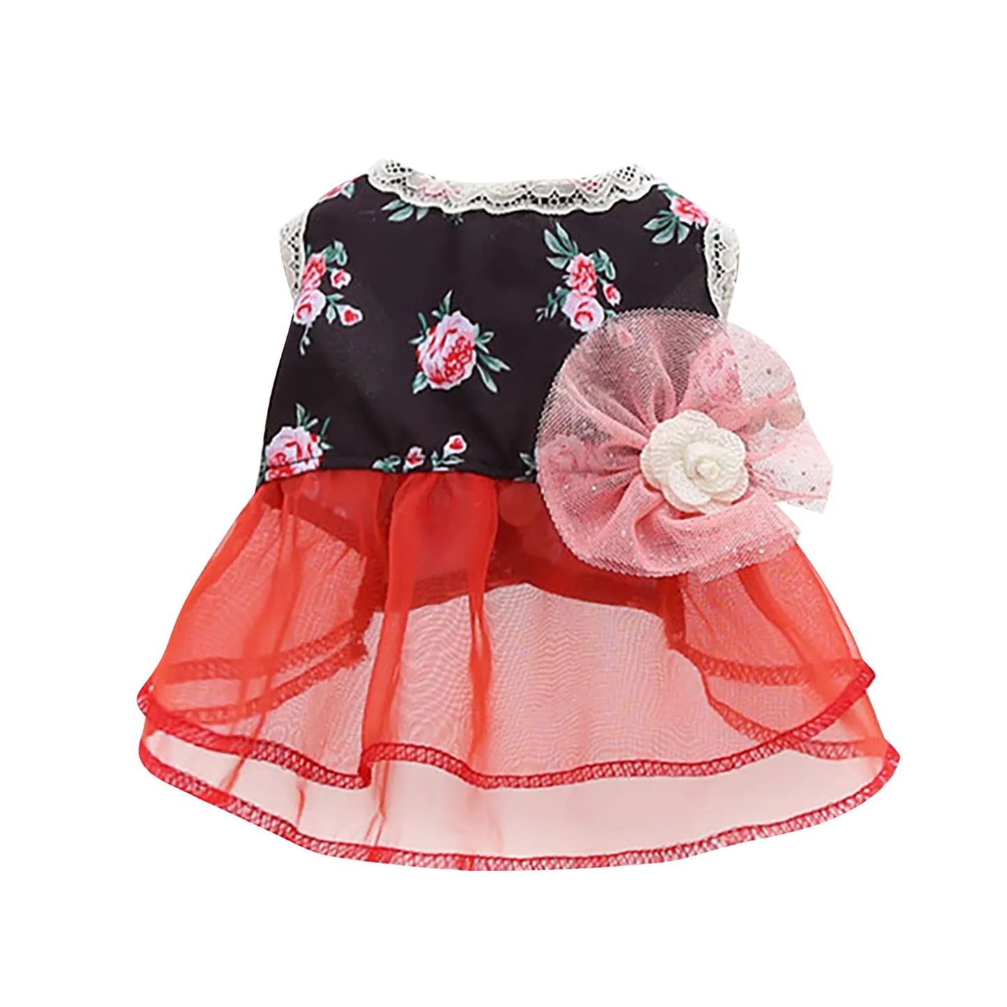 Pet Dresses Spring And Summer Pet Cothes Spring And Summer Cute Pet Supplies Dresses Rose Dress Dog Clothes Ropa Para Perros