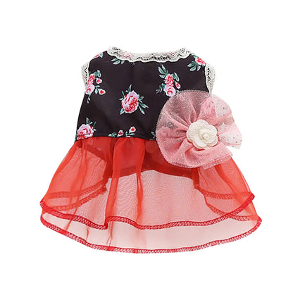 Pet Dresses Spring And Summer Pet Cothes Spring And Summer Cute Pet Supplies Dresses Rose Dress Dog Clothes Ropa Para Perros