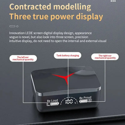 TWS M90 Bluetooth Earphone Wireless Headphone Touch Control Gaming Headsets 9D HIFI Stereo Sound Noise Reduction With Microphone