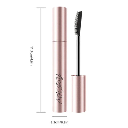 Silk Fiber Matte Mascara Makeup Ultra-Fine Brush Lengthens Eyelashes Waterproof Fast Dry Brown Black Curling Mascara Comestic