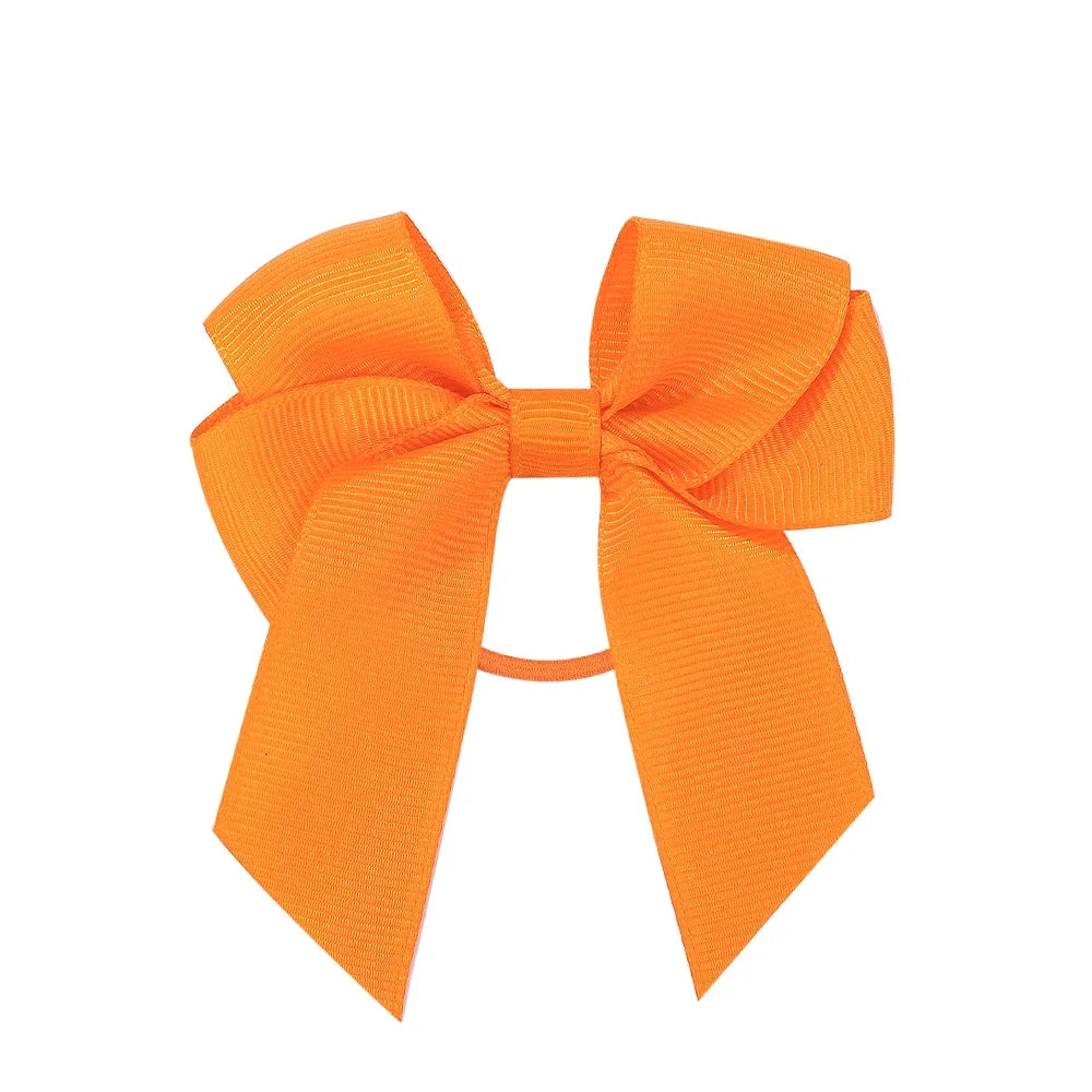 3.15inches Solid Color Hair Ribbon Hair Band for Girls Toddler Cheer Up Bows Head Rope Kids Headwear Ponytail Hair Accessories