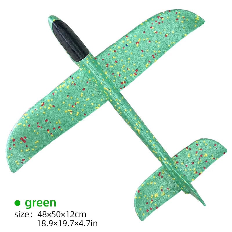 50/33CM Big Flash Foam Plane Glider Hand Throw Light Inertial AirPlane EPP Outdoor Launch Fun of Kids Toys for Children Boy Gift