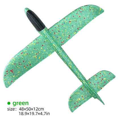 50/33CM Big Flash Foam Plane Glider Hand Throw Light Inertial AirPlane EPP Outdoor Launch Fun of Kids Toys for Children Boy Gift