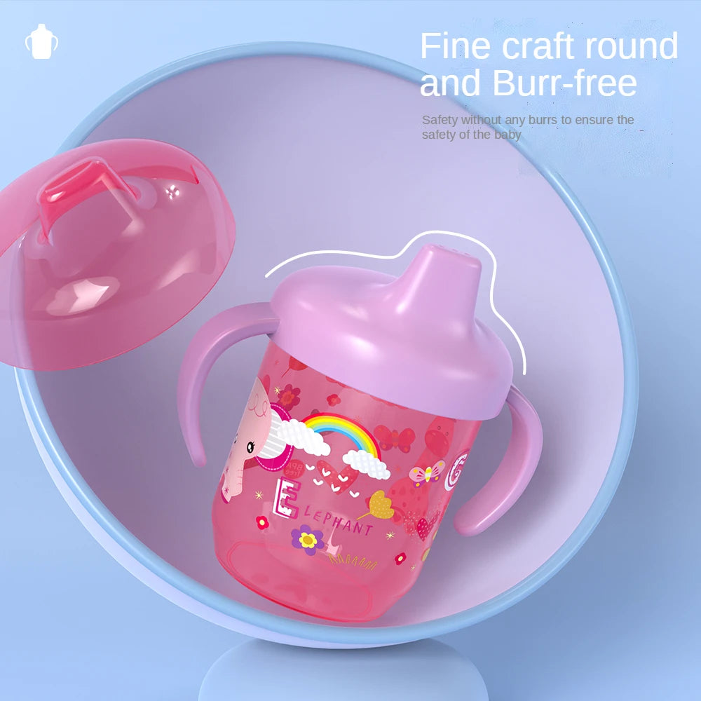Baby Duckbill Drinking Cup Wide Mouth Cup Double Easy-grip Handle for Tiny Hands,for Toddlers Transition to Independent Drinking