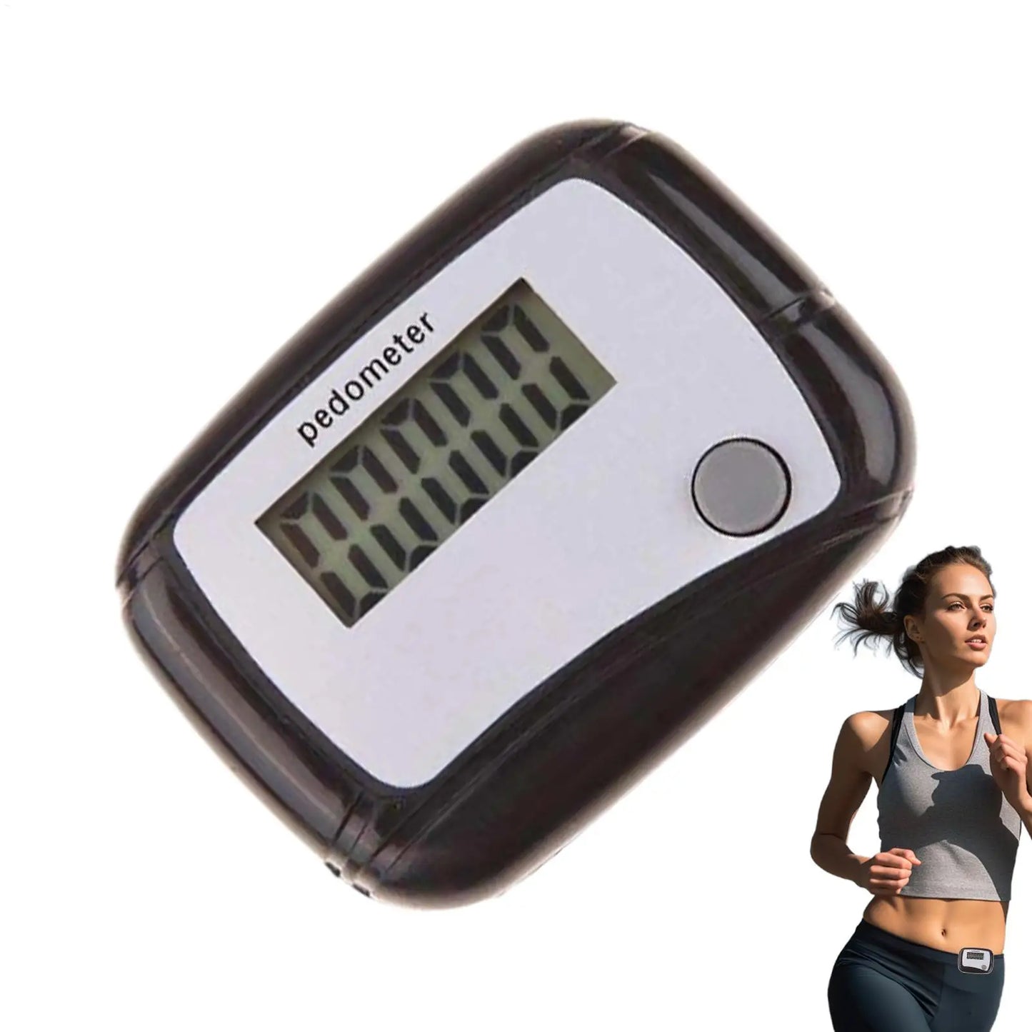 Pedometer for Walking Digital Fitness Sports Walk Meter 3D Step Pedometer for Sports Running Training Hiking Backpacking Travel