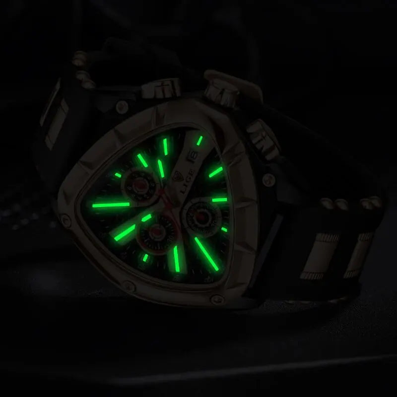 LIGE Original Luxury Men Watch Waterproof Sport Mens Quartz Wrist Watches Business Big Dial Wristwatches Relogio Masculino+BOX