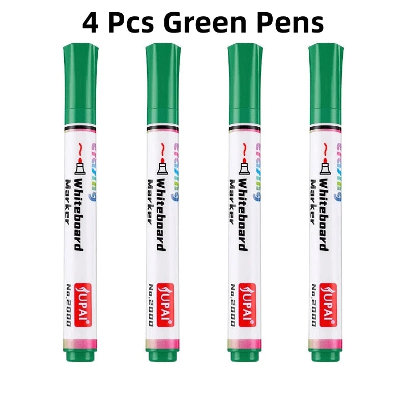 4Pcs/Set Erasable Magnetic Whiteboard Marker Pen Blackboard Marker Chalk Glass Ceramics Office School Art Marker Stationery