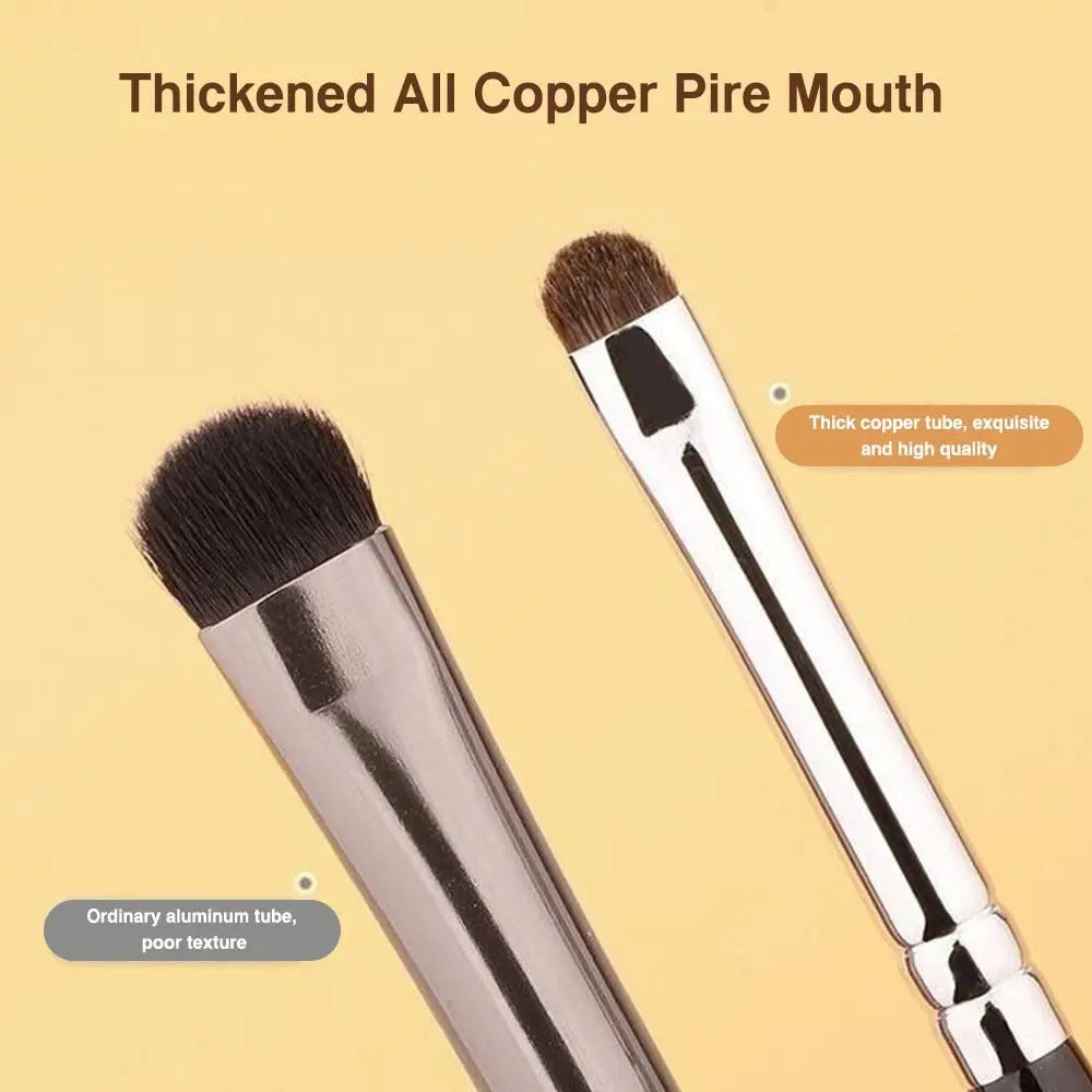Soft Hairs Eye Makeup Brush Plastic Handle Small Tapered Brush for for Highlighting Eyeshadow/Sleeping Silkworms/Under Eyes