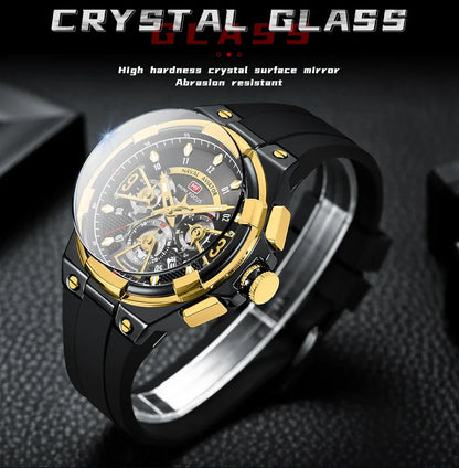 MINI FOCUS Multifunction Quartz Watches for Men Top Brand Luxury Silicone Sport WristWatch Man Clock Fashion Chronograph Watch