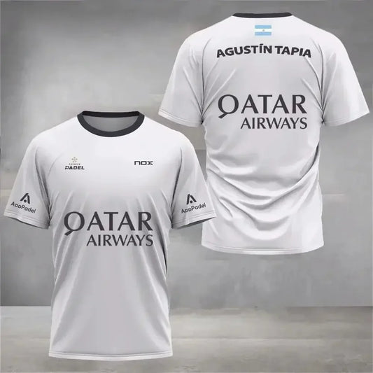 Summer Men's and Kids' Badminton and Tennis Sports Training Short Sleeve T-Shirt Casual Streetwear Top for Men