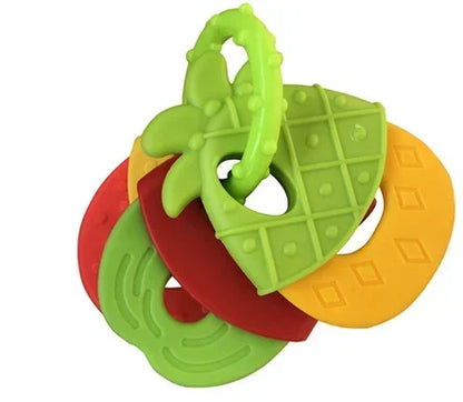 Silicone Teethers for Baby Things Newborn Chews Food Grade Teethers Training Bed Toy  Baby fruit item Feeding Infant Rattle
