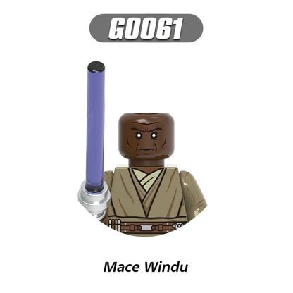 Jedi Temple Guard Building Blocks Count Dooku Mini Mace Windu Figurine Ahsoka Tano Bricks Qui-Gon jinn Figure Kids Toys G0108