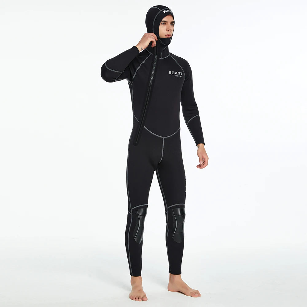 3MM diving suit men's and women's thickened diving suit men's warm hooded swimming wet suit surfing suit jellyfish suit