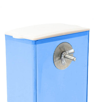 Bird Feeders Automatic Parrot Feeder Drinker with Dustproof Lid Mount Budgie Cockatiel Conure Food Dispenser Pet Supplies